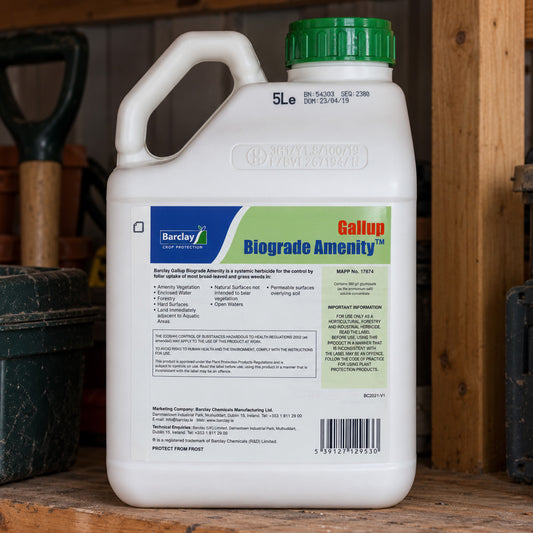5L Gallup Biograde Amenity Very Strong Professional Glyphosate Weedkiller