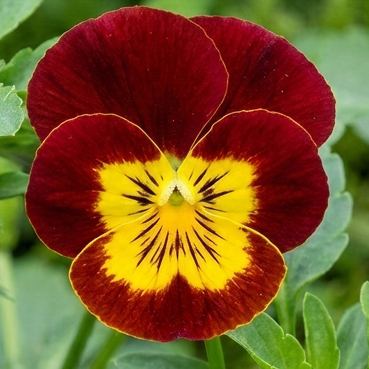 Winter Flowering Viola Red & Yellow