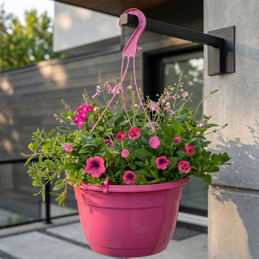 Pink Shades Hanging Basket Plants