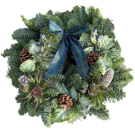 Luxury Natural Christmas Wreath (Highland Forest, 10")