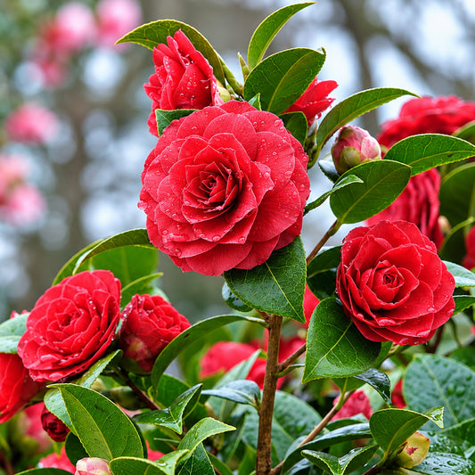 Camellia 'Black Tie'