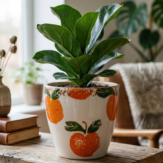 Amalfi Rustic Orange Planter