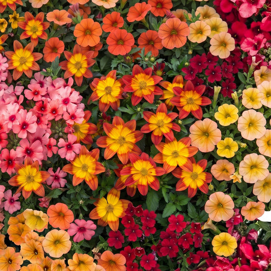Orange Shades Mixed Basket Plants