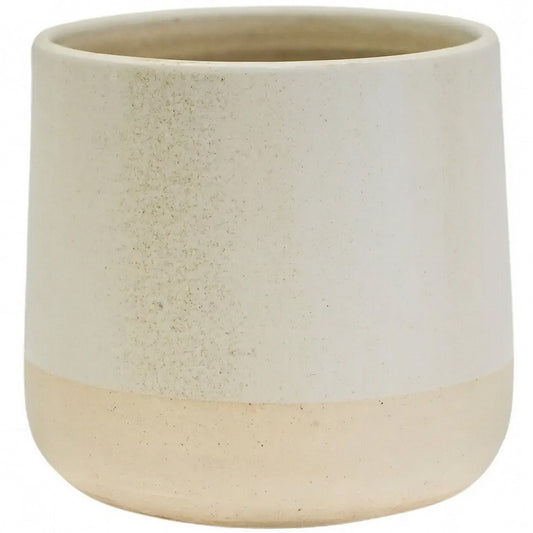 Ivory Berkeley Satin Glaze Planter