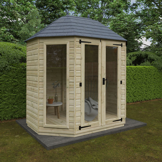 Gardeners Dream Tanalised Full Pane Octagonal Garden Room