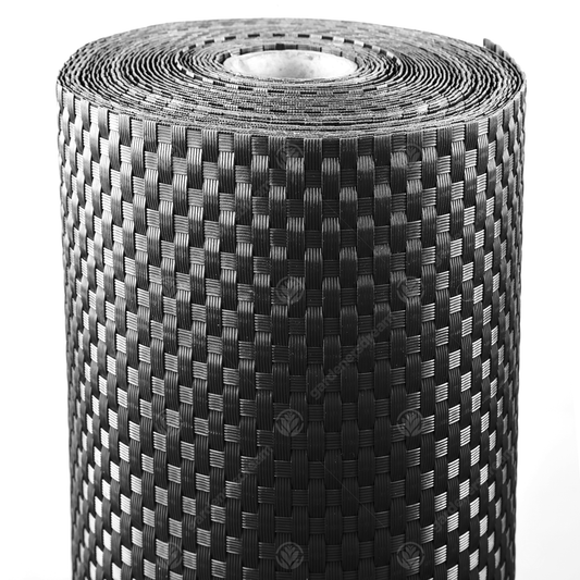 Black Polyrattan Screening