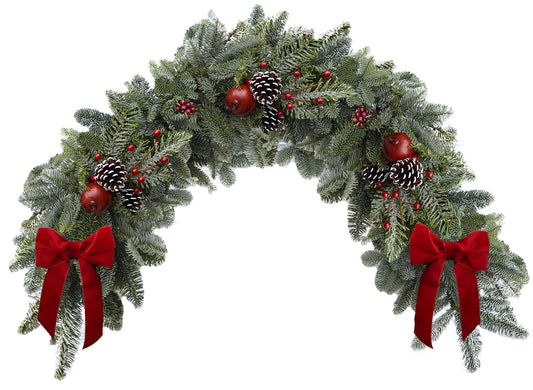 Luxury Decorated Christmas Garland (Merry, 100cm)