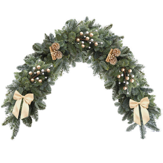 Luxury Decorated Christmas Garland (Nordic, 200cm)